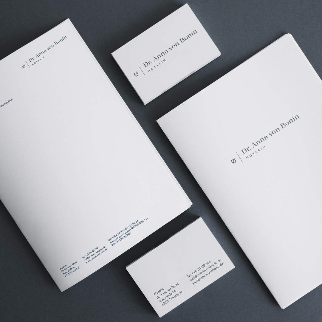 briefpapier-visitenkarte-notariat Briefpapier und Visitenkarte Dr. Anna von Bonin