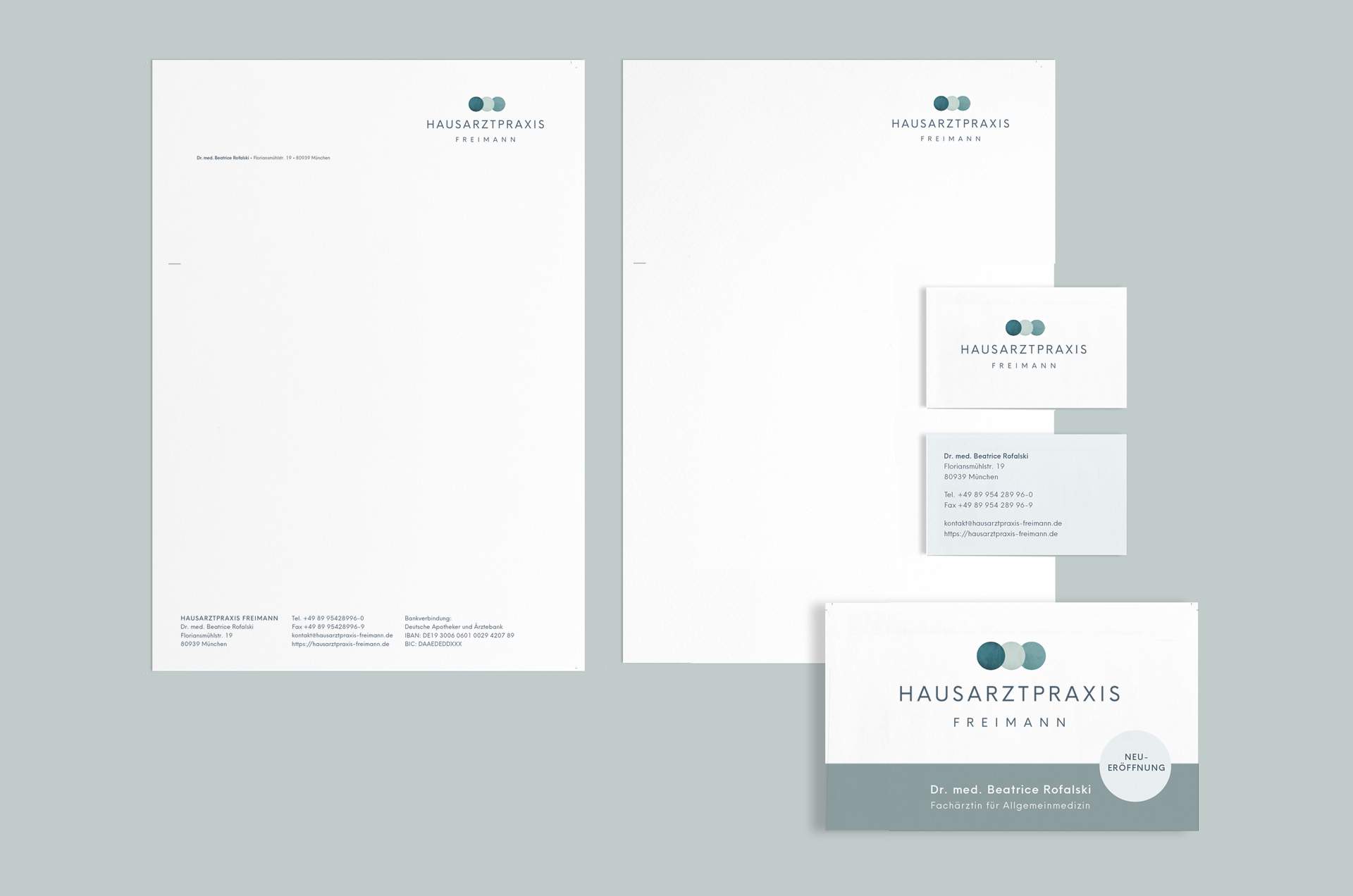 Corporate Design Arztpraxis München Freimann