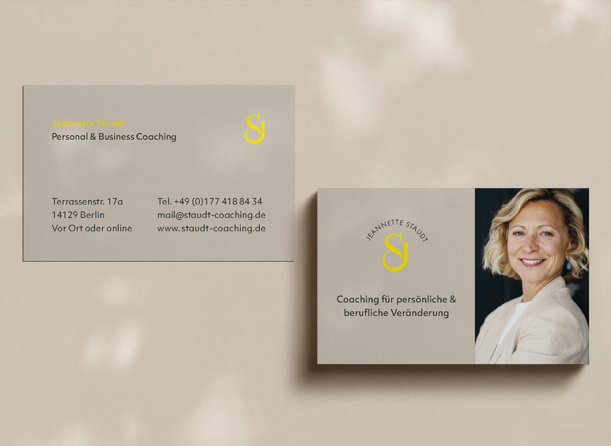 Visitenkarte Design Business Coaching