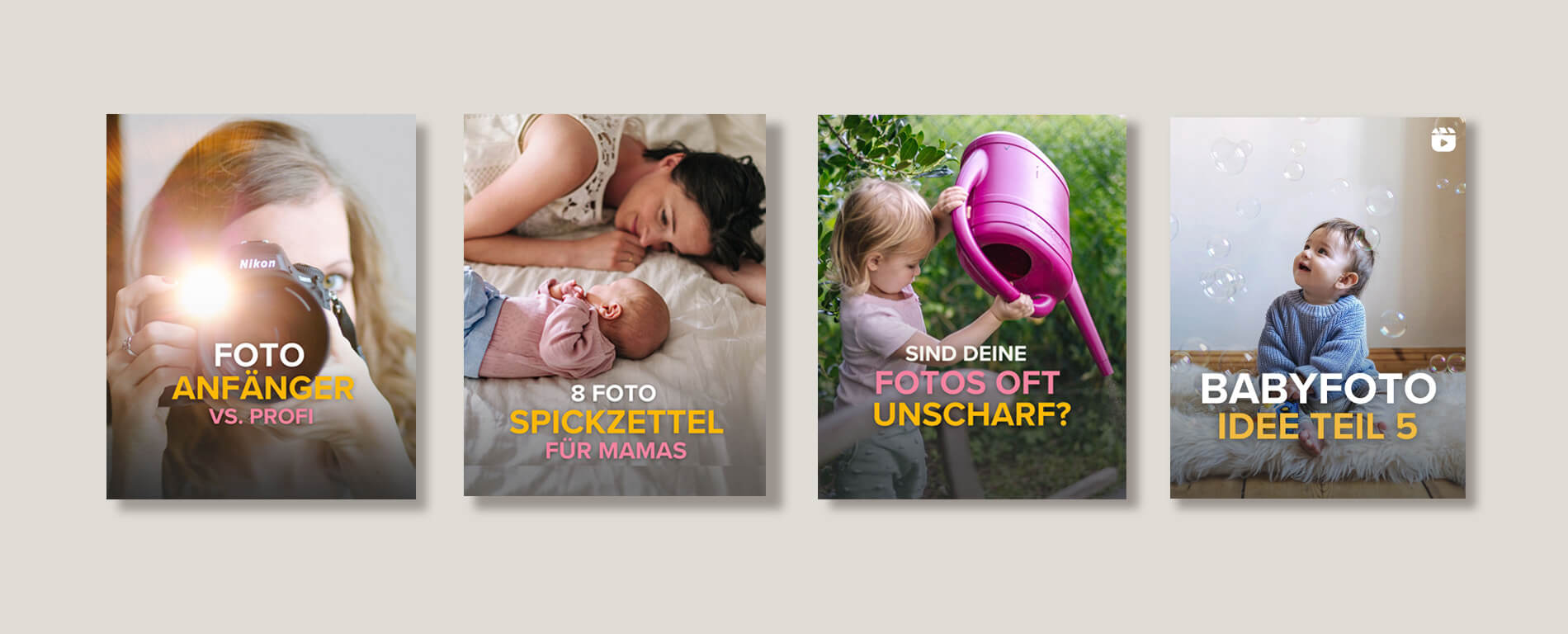 Vorlagen Instagram Kinder Fotografie